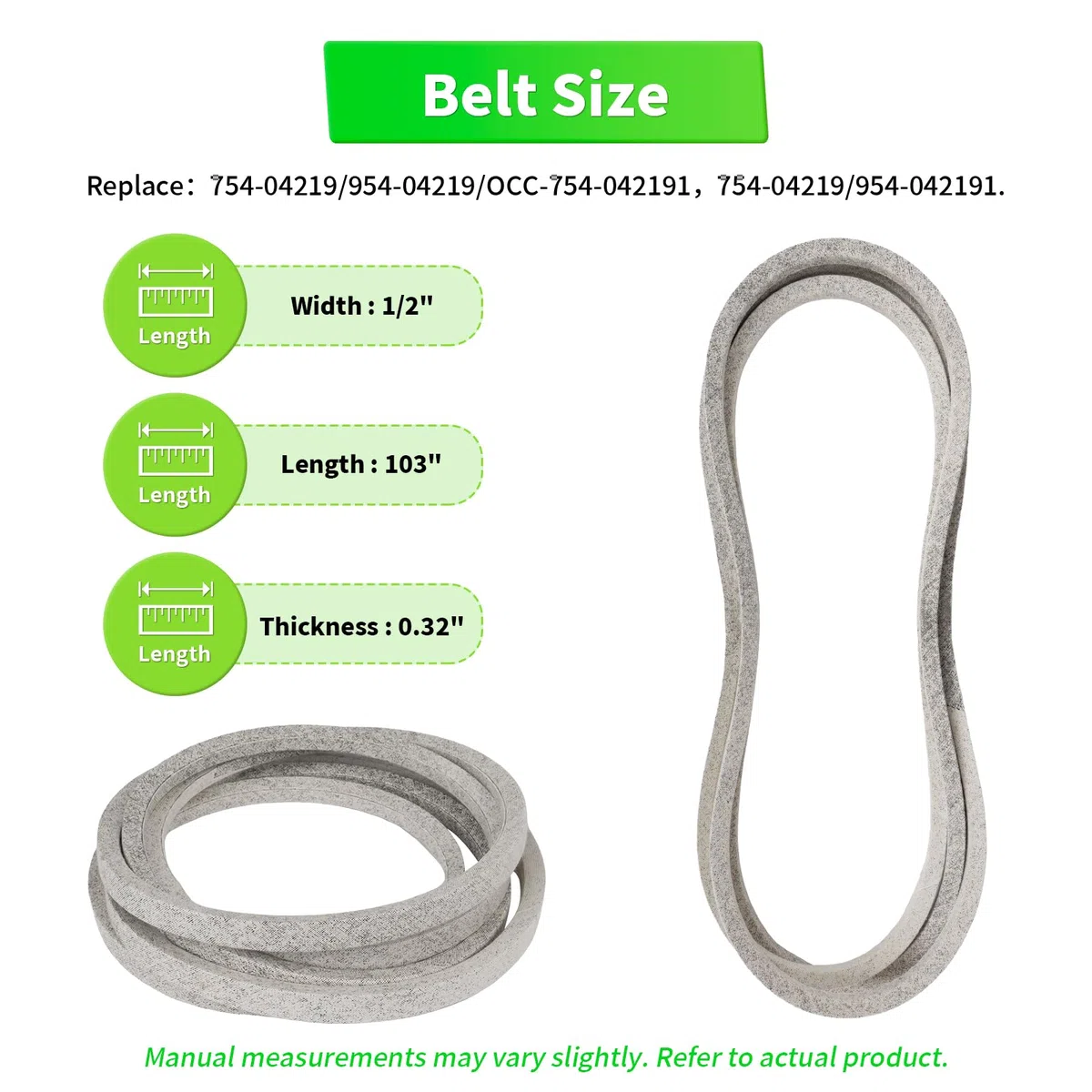 Kit de reconstrucción de cubierta de cortacésped de 46 pulgadas para Cub Cad et MT D TRO y Bi lt, (2) husillo 918-04865, (2) Blade 742-04244, (1) cinturón de cubierta 954-04219, compatible con LTX1045