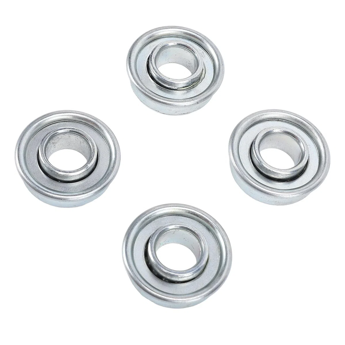 Fydun Paquete de 4 Rodamientos de Acero para Cortacésped, 12,7 Mm X 28,6 Mm, Resistentes para el Rendimiento del Eje y la Rueda del Cortacésped