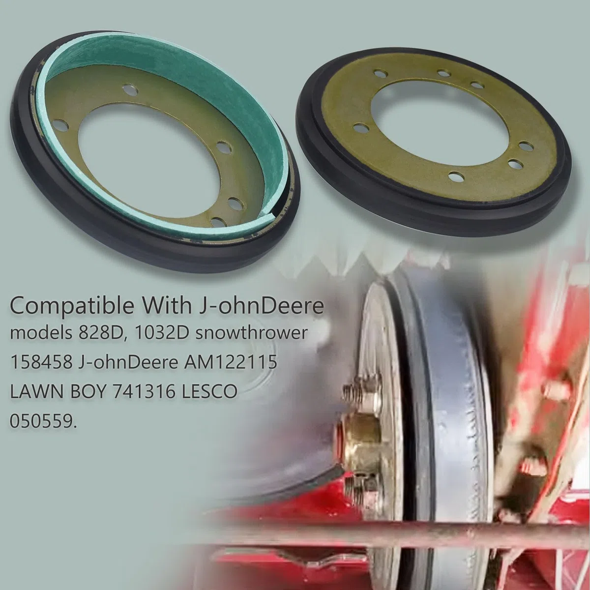 Kit de Disco de accionamiento para Tractor de césped con Forro/Rueda de fricción, Compatible con Disco de Embrague Snapper, reemplaza los Modelos 240-975, 7053103, 7600135, 5-3103, 5-7423, 7053103,