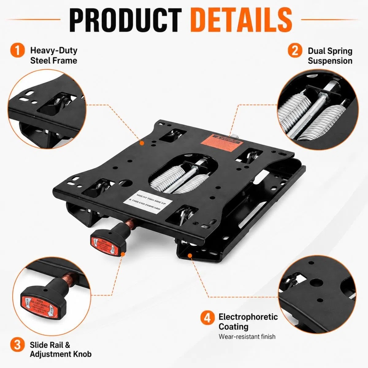 Kit de Suspensión de Asiento para Optimal 62 Inch Lawn Mower 2023-2026+