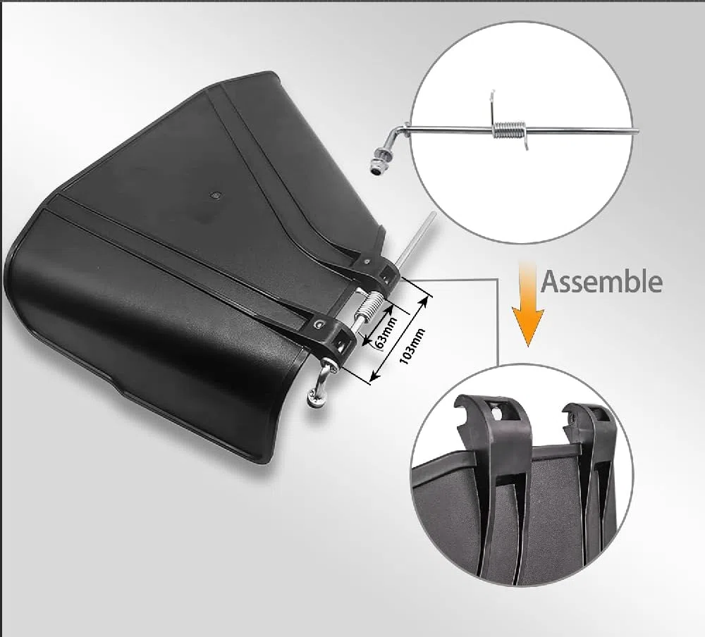 Piezas de repuesto, OEM (se adapta a Exmark) 138-7502 Kit de escudo deflector para cortacésped TimeCutter y Exmark Quest Riding de 42-60 pulgadas