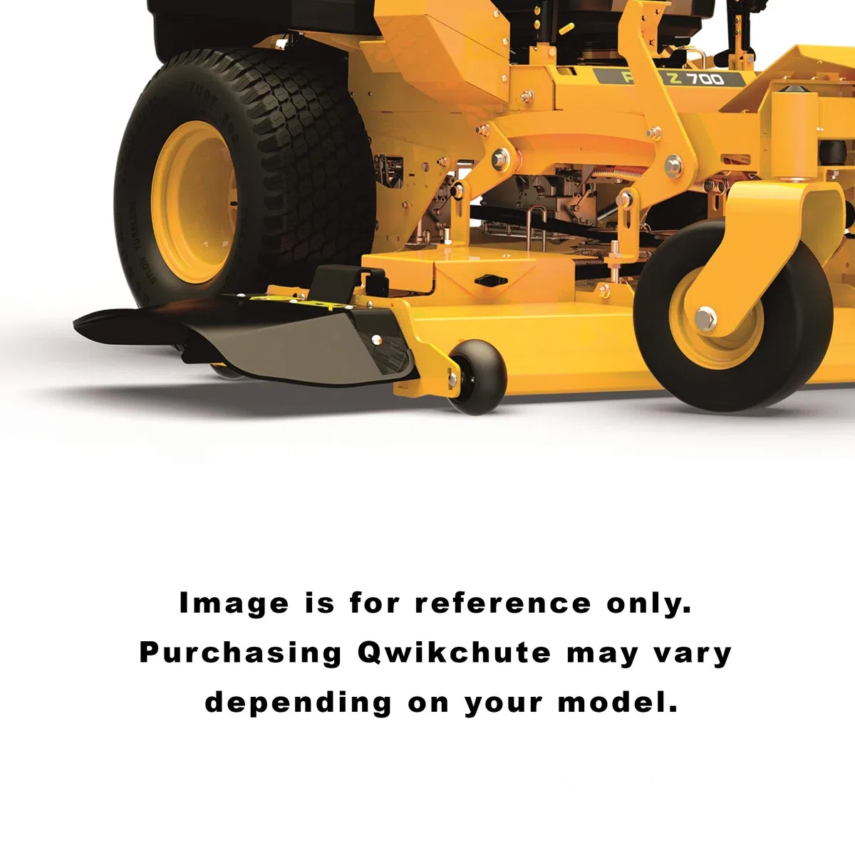 Qwikchute Deflector bloqueador de canal compatible con cortacéspedes Cub Cadet Pro Z de 54 pulgadas (Qwickchute) NQD-CCPZ-54
