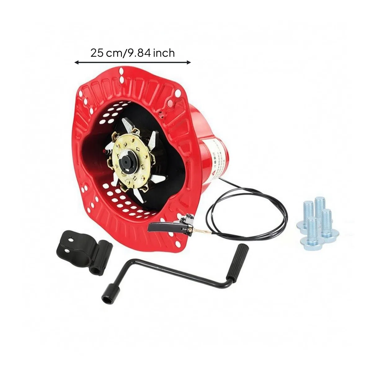 Cuerda Arranque Metálico Herramienta | Arrancador Retroceso Cuerda, Compatible, Cable Arranque, para Mantenimiento Agrícola, Agricultores