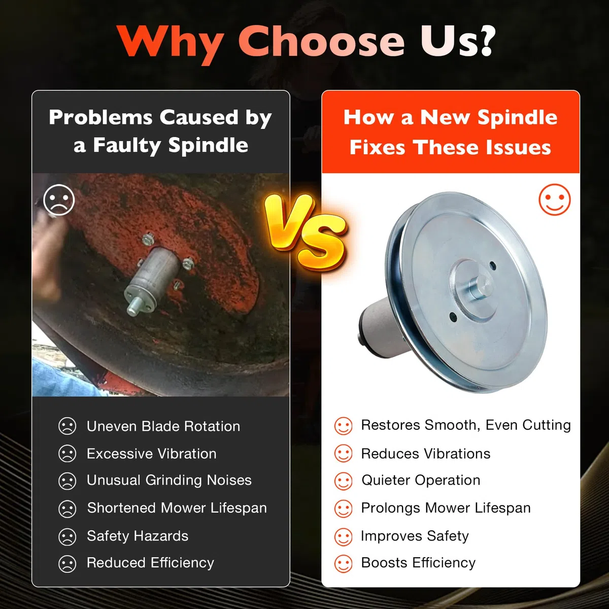 ATRACYPART Paquete de 3 husillos de cubierta compatibles con Ariens Gravely