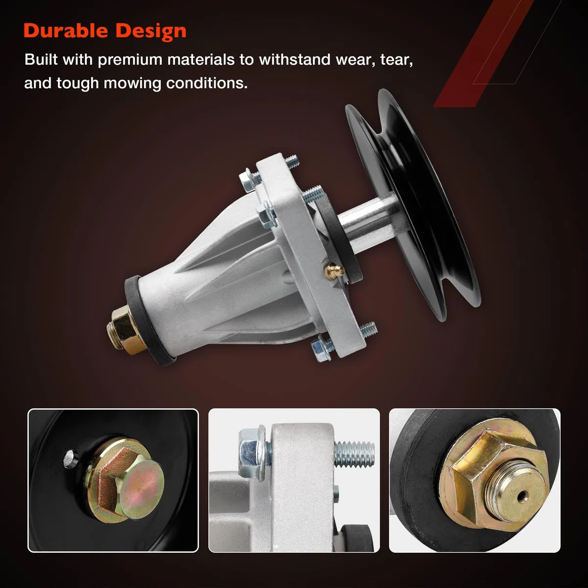 ATRACYPART 918-06993A 618-06993 - Husillo de cubierta de cortacésped compatible con Cub Cadet Z-Force SX54 S54 S48 LX54 MTD Craftsman Z8200 Z8400 Troy Bilt Mustang XP 54 reemplaza # 618-06993A 918888