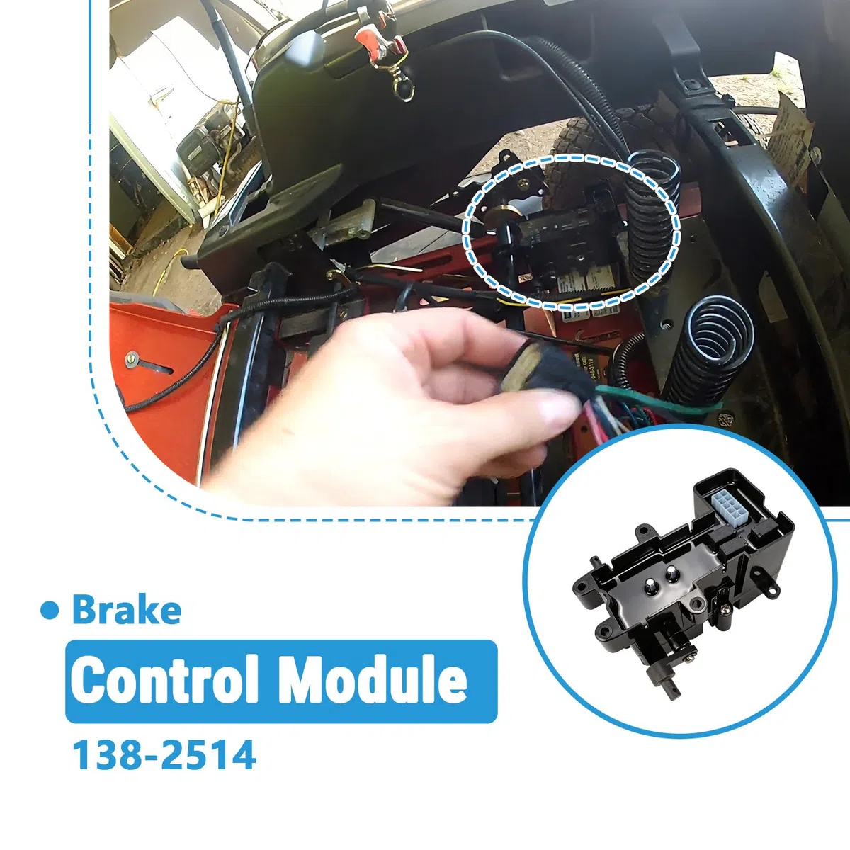 Módulo de control de freno compatible con cortacésped Toro TimeCutter Exmark Quest E S Series, sustituye a 138-2514
