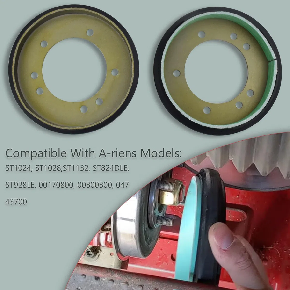 Kit de Disco de accionamiento para Tractor de césped con Forro/Rueda de fricción, Compatible con Disco de Embrague Snapper, reemplaza los Modelos 240-975, 7053103, 7600135, 5-3103, 5-7423, 7053103,