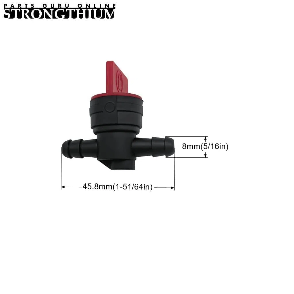 STRONGTHIUM Kit de Manguera de Combustible 6,3mm Compatible con Briggs & Stratton Kawasaki Walbro Ryobi, para Cortacésped Tractor MTD Craftsman, con Filtros Válvulas y Abrazaderas