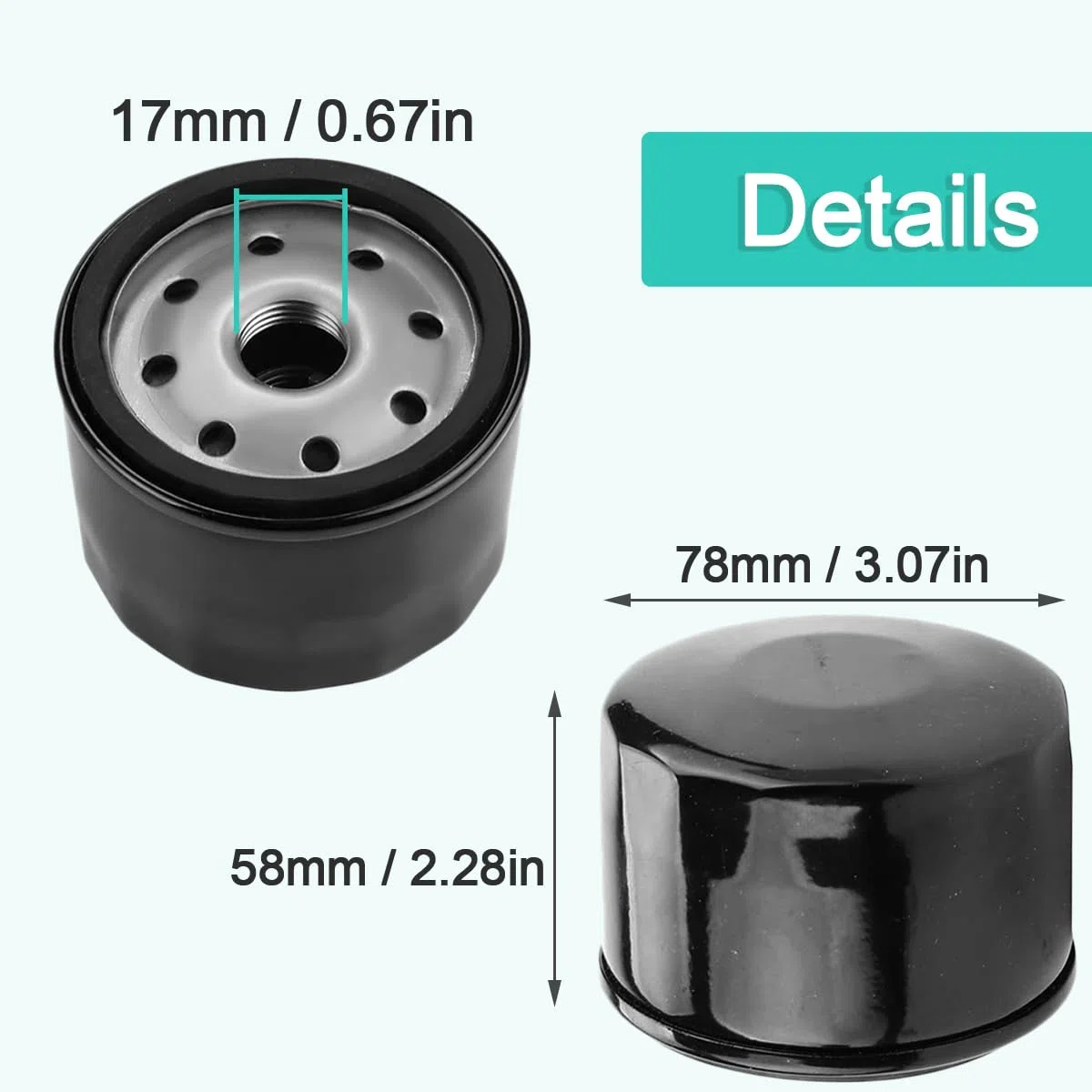 ZAMDOE 696854 Filtro de aceite para Briggs & Stratton 492932 795890 695396 492932B 492056 842921 AM125424 para Kawasaki 36563 49065 7007, con filtro de combustible de bujía