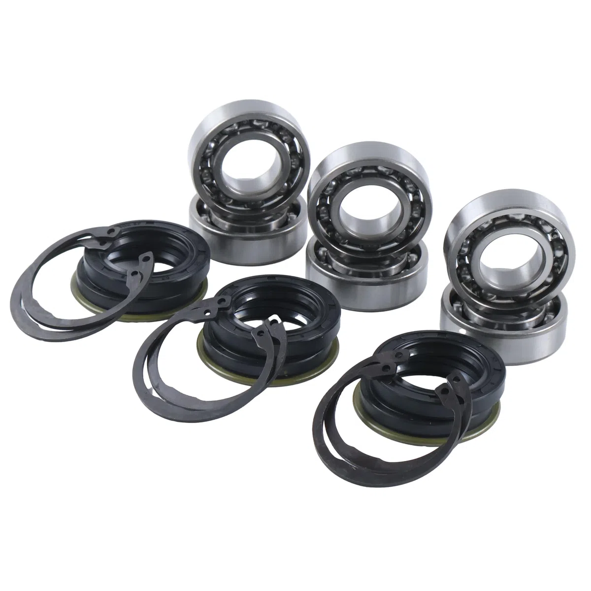 3 kits 08101-06205 70722-34120 Kit de reconstrucción de rodamientos de husillo de hoja de cortacésped compatible con piezas de cubierta de cortacésped Kubota