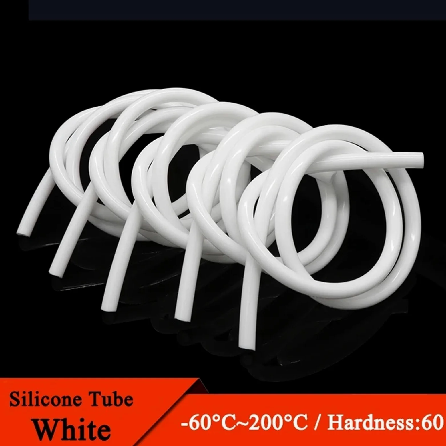 Manguera de combustible, Tubo de caucho silicona blanco grado 1/5/10 m(Id 25mm X 31mm Od,5 Meters)