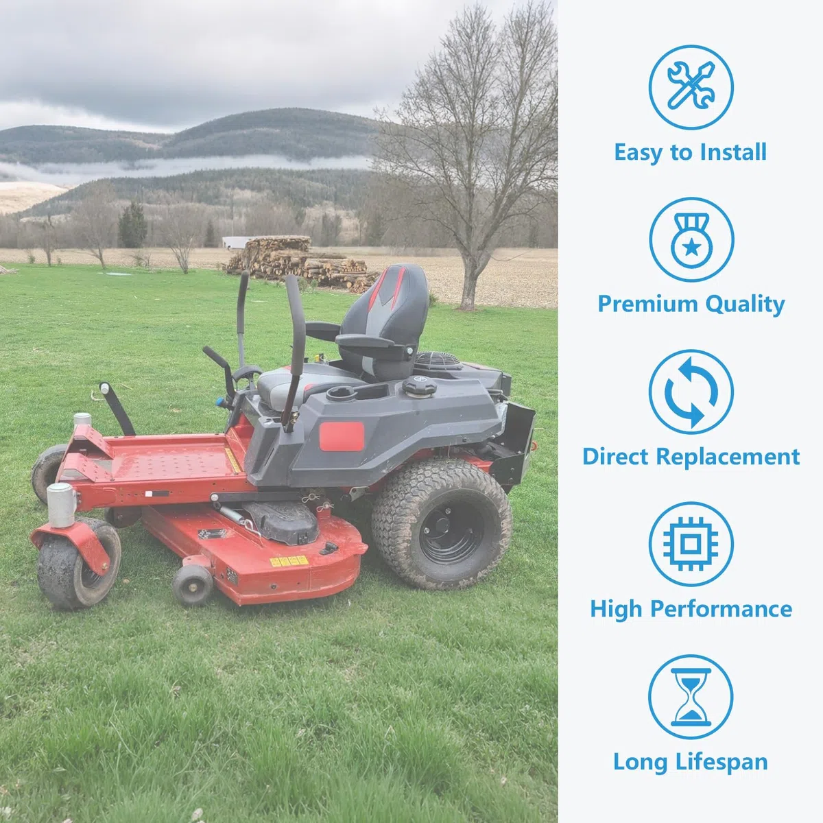 Módulo de control de freno compatible con cortacésped Toro TimeCutter Exmark Quest E S Series, sustituye a 138-2514